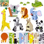 3D Puzzles For Kids Toys Jungle Animals Pack 8. Jigsaw 6-8 9-13, Educa. Fixed Price $30.99.