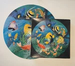 Springbok Round Puzzle Undersea Enchantment Tropical Fish Ocean Vintage PZL6525. Fixed Price $29.99.