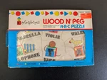 Colorforms Wooden Puzzle Peg Abc Preschool 1986 Jack Box Ice Cream House. Fixed Price $74.99.