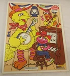 Vintage Playskool Cowboy Big Bird Band 8 Pc Wooden Toy Puzzle 315-36 Usa. Fixed Price $13.21.