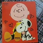 Playskool Vintage Wooden Tray Puzzle Charlie Brown & Snoopy Peanuts Gang 1958. Fixed Price $9.00.