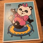 Vintage 330-01 Shirt Tales Bouncing Pammy Playskool Wooden Puzzle 1981. Fixed Price $5.99.