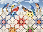Sunsout Jigsaw Puzzle; Feathered Stars; Art By Rebecca Barker, 500 Pieces. Fixed Price $12.60.