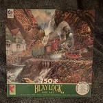 Ceaco Blaylock Fine Art 750 Piece Jigsaw Puzzle Train Scene Made Usa. Fixed Price $9.99.
