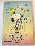Vintage Peanuts Snoopy Woodstock Juggling Act Puzzle Easter 4188B Wooden Golden. Fixed Price $8.99.
