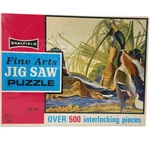 Vintage Sealed Saalfield Jigsaw Puzzle Fine Arts Mallard Ducks 500 Pieces. Fixed Price $24.79.