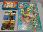 Vintage Jaymar Pictorial Map Jigsaw Puzzle Of North America, Complete 20 X 28. Fixed Price $8.99.