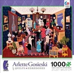 Ceaco Arlette Gosieski Quilts Party At Linette's Jigsaw Puzzle 1000 Pieces. Fixed Price $16.99.
