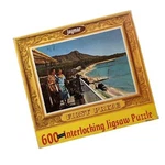 Vintage Mid-century Jaymar Jigsaw Puzzle Waikiki Beach Hawaii Pan-am Promotional. Fixed Price $32.00.