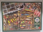 Cobble Hill Puzzle - 1000 Piece Fishing Lures Tackle Box Colorful. Fixed Price $19.99.