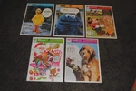 Vintage 1970S Whitman Tray Puzzles Sesame Street Bird Cookie Mickey Santa Benji. Fixed Price $16.00.