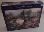 (4) 500 Pc Puzzles One Package Four Seasons 18X24 Sealed 12+ Thomas Kinkade. Fixed Price $34.99.