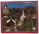 Big Ben Jigsaw Puzzle 1000 Pc Waits River Vt Vermont Mb Church Steeple Fall New. Fixed Price $12.99.