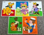 Lot Of 5 Vtg Playskool Wooden Puzzles - Minnie / Pluto Garfield Miss Piggy. Fixed Price $35.00.