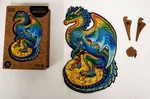 Unidragon Small Wooden Jigsaw 97 Piece Puzzle Guarding -- Complete. Fixed Price $16.99.