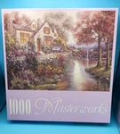 New Roseart Masterworks 1000 Piece Jigsaw Puzzle Crystal Stream Bungalow. Fixed Price $5.99.