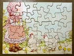 Vintage Tuco Jigsaw Puzzle 30 Triple Thick Pieces Sarah Kay Art Complete. Fixed Price $18.00.