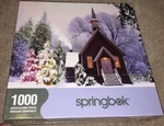 Christmas Noel D'antan 1000 Piece Jigsaw Puzzle Springbok Church Snow Winter New. Fixed Price $21.97.