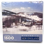 Springbok By Hallmark 1500 Piece Puzzle Winter New England 28 3/4 X 36 Inches. Fixed Price $14.87.