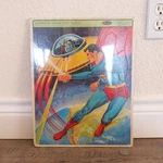 1960'S Superman Whitman Frame Tray Puzzle No. 4511 - Dc Comics Ufo !!!. Fixed Price $29.00.