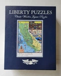 California Carte Liberty Classic Wooden Jigsaw Puzzle Jo Mora 713 Piece Complete. Fixed Price $139.99.