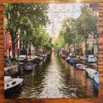 Zen Puzzles Artisanal Wooden 126 Piece Puzzle- Amsterdam Canal Complete. Fixed Price $21.99.