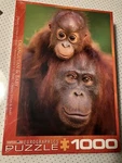 Eurographics Puzzle Orangutan & Baby 1000 Piece New Sealed 19 X 26 Picture. Fixed Price $29.95.