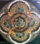 Vtg Springbok 1977 Feather Fancy Circular Jigsaw Puzzle 20.5 500 PZL6505. Fixed Price $45.00.