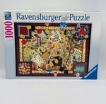 Ravensburger Vintage Games 1000 Piece Jigsaw Puzzle Original Quality 27" X 20". Fixed Price $19.95.