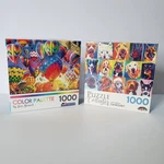 Roseart, Cra-z-art 1000 Piece Puzzle Lot Happy Dawgs, Ballooning Fun. Fixed Price $21.99.