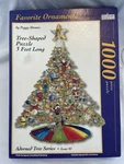 Favorite Ornaments Peggy Abrams Tree Shaped Puzzle 1000 Pc Christmas. Fixed Price $11.23.