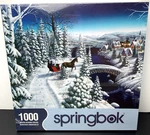 Springbok Christmas Sleigh Ride 1000 Pc Jigsaw Puzzle 2010 New Sealed. Fixed Price $19.99.