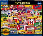 White Mountain 1000PC Jigsaw Puzzle Popcorn Candy Collage. Fixed Price $34.99.