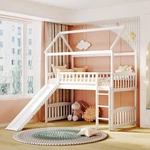 Twin Loft Bed With House Slide,white(old Sku :LT000212AAK). Fixed Price $568.75.