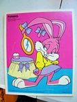 Vintage 1990 Playskool Babs Bunny Wooden Puzzle Tiny Toons Beautiful 7 Pieces. Fixed Price $16.99.