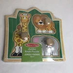 Jungle Friends Safari Jumbo Knob Jigsaw Puzzle 3 Piece Melissa & Doug New. Fixed Price $24.95.