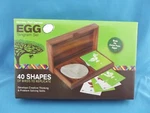 Egg Shaped Tangram Game Set Wood Puzzle & Case - Monkey Pod Brainteaser New. Fixed Price $35.99.