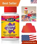 4.5 Fl. Oz. Jigsaw Puzzle Glue Quick-dry, Clear Finish With Handy Applicator. Fixed Price $7.99.