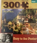 Austria Jigsaw Puzzle 300 Piece Buffalo Complete With Poster Waterfront Village. Fixed Price $17.99.