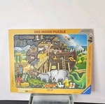 Ravensburger See Inside 45 Pc Jigsaw (14.5"X 11.5") Puzzle Noah's Ark Vtg 1991. Fixed Price $15.00.