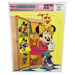 Walt Disney's Minnie Mouse 12 Pc Golden Frame Tray Puzzle 18404-14 4510-11D. Fixed Price $14.12.