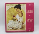 Medley Mystic Rose 1000 Piece Jigsaw Puzzle 1996 Milton Bradley R. Franklin New!. Fixed Price $19.99.
