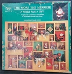1000 Piece 1984 Springbok Puzzle The More Merrier With Santa Ornament 24X30. Fixed Price $12.99.