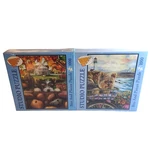 Morning Ride Tiger Discoveries Studio Yorkie Bits Piece Lot 2 1000 Jigsaw Puzzle. Fixed Price $34.95.