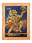 Hanuman Parvat Golden Photo Artwork Frame Big (14 X 18 Inches). Fixed Price $100.00.