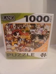 Lang American Cat 1000 Piece Linen-embossed Jigsaw Puzzle With Guide, 2016. Fixed Price $18.88.