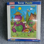 Playskool Barney Puzzle Kids Cardboard Made In Usa 1993 Campfire Friends New. Fixed Price $18.99.