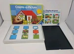 Vintage 1987 Ravensburger Create-a-picture Complete Set Building Mozaic Puzzle. Fixed Price $19.99.