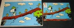 Vintage Milton Bradley Peanuts 4382-3 Snoopy Woodstock 100 Series Puzzle W/box. Fixed Price $8.99.