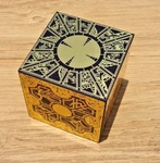 Hellraiser Puzzle Box Solid Wood Lament Cube Foil Face Originator Full Size New. Fixed Price $53.95.